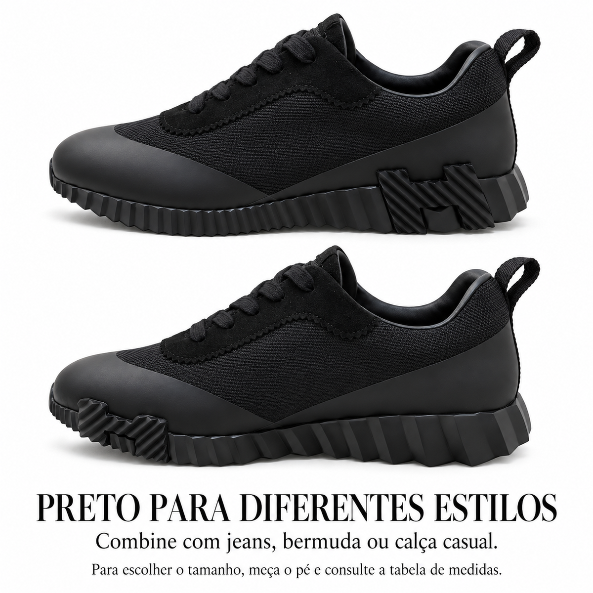 Tênis Hermès Bouncing Preto - foto 5