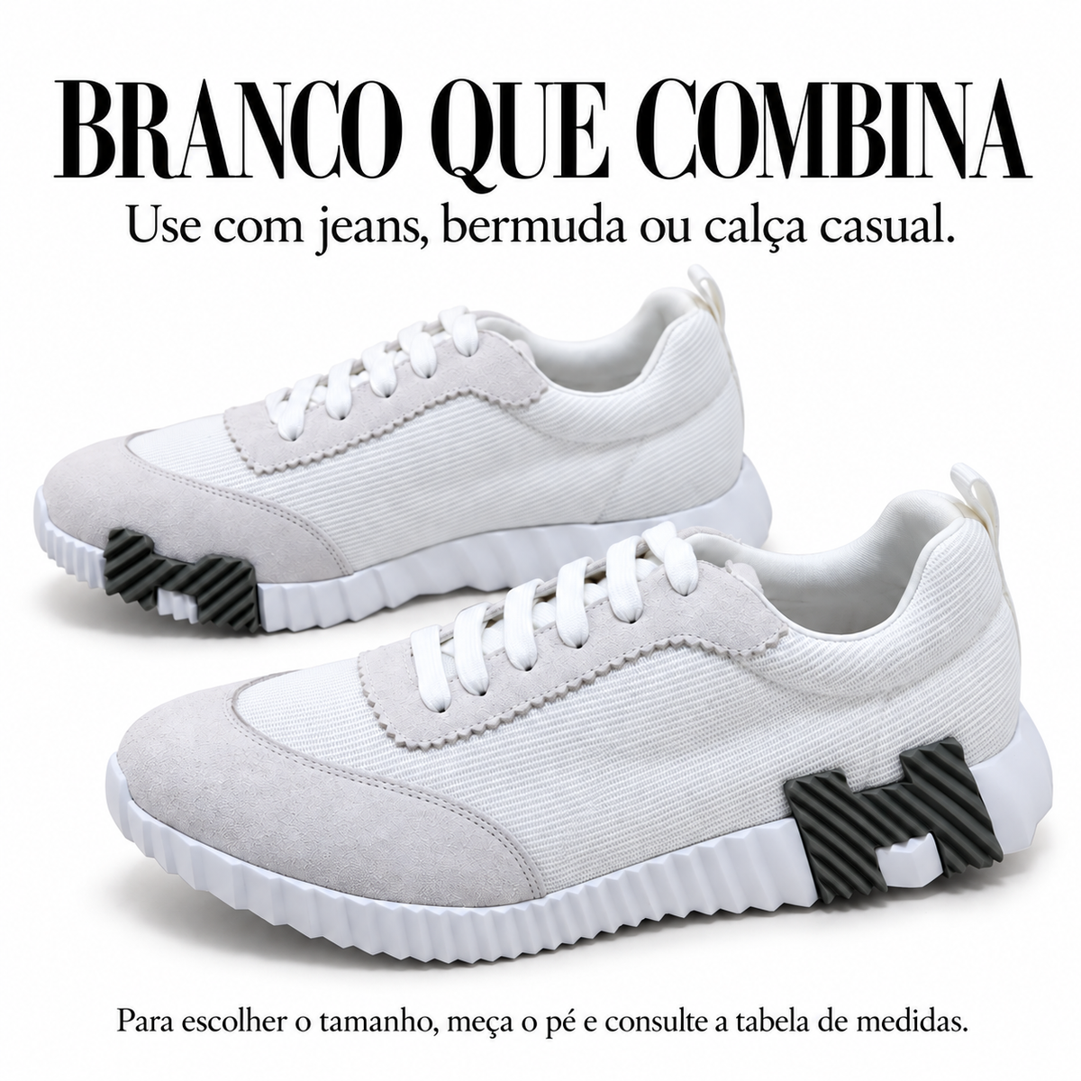 Tênis Hermès Bouncing - Branco - foto 5