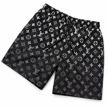 Bermuda Louis Vuitton Estampa Monogram - Preto / Branco - foto 2