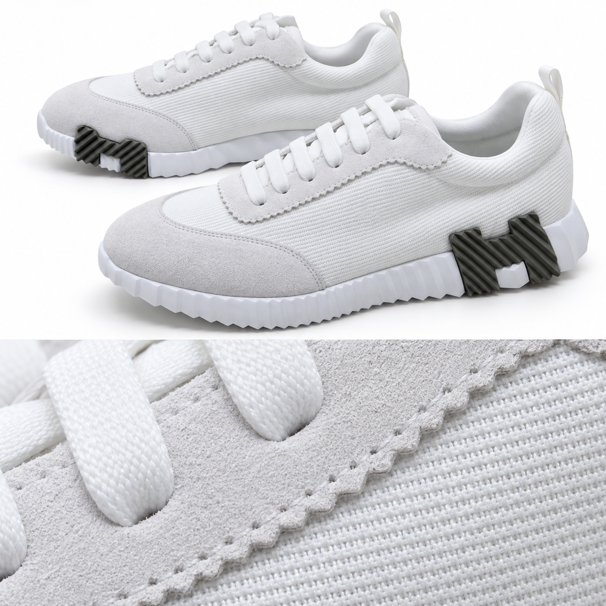 Tênis Hermès Bouncing - Branco - foto 3