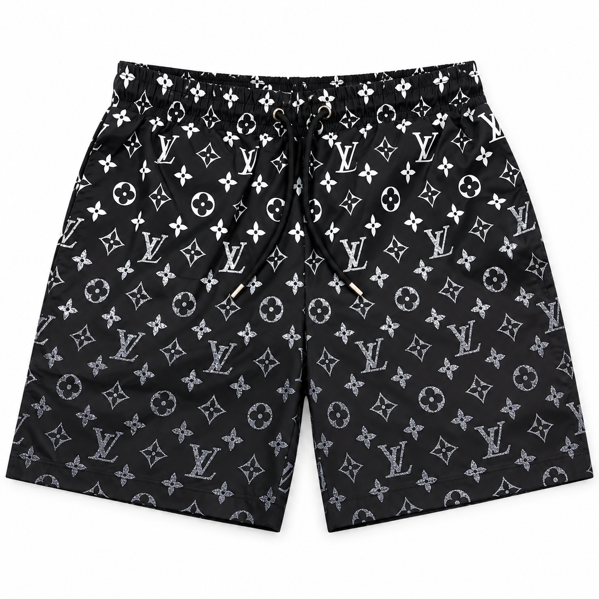 Bermuda Louis Vuitton Estampa Monogram - Preto / Branco - foto 1