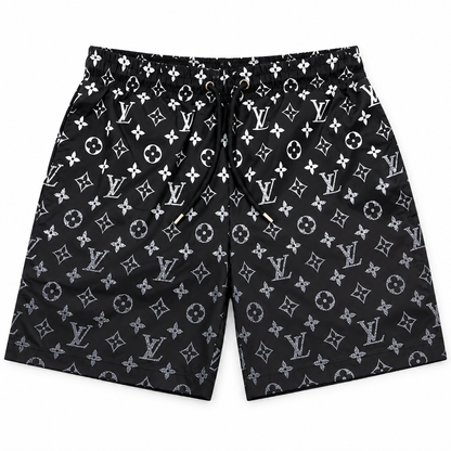 Bermuda Louis Vuitton Estampa Monogram - Preto / Branco - foto 1