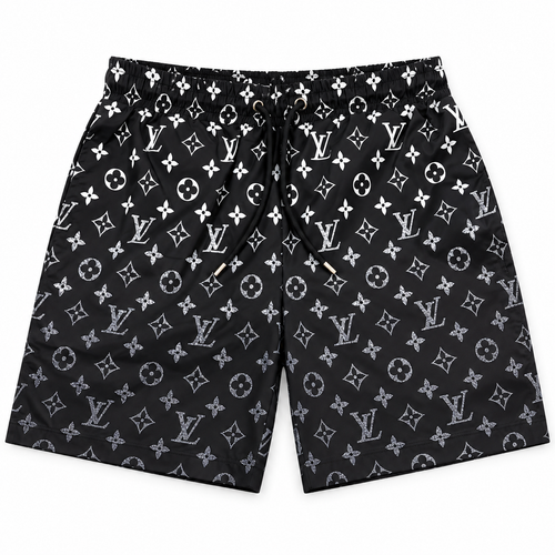 Bermuda Louis Vuitton Estampa Monogram - Preto / Branco - foto 1