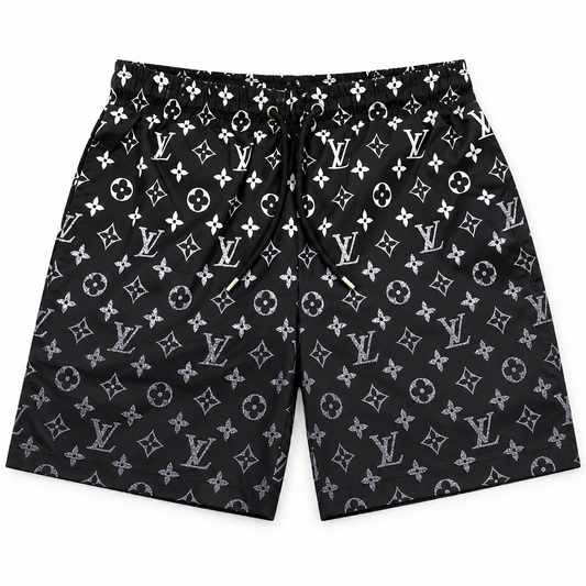 Bermuda Louis Vuitton Estampa Monogram - Preto / Branco - foto 1