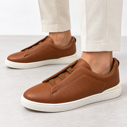 Tênis Zegna Triple Stitch - Marrom Escuro - foto 2