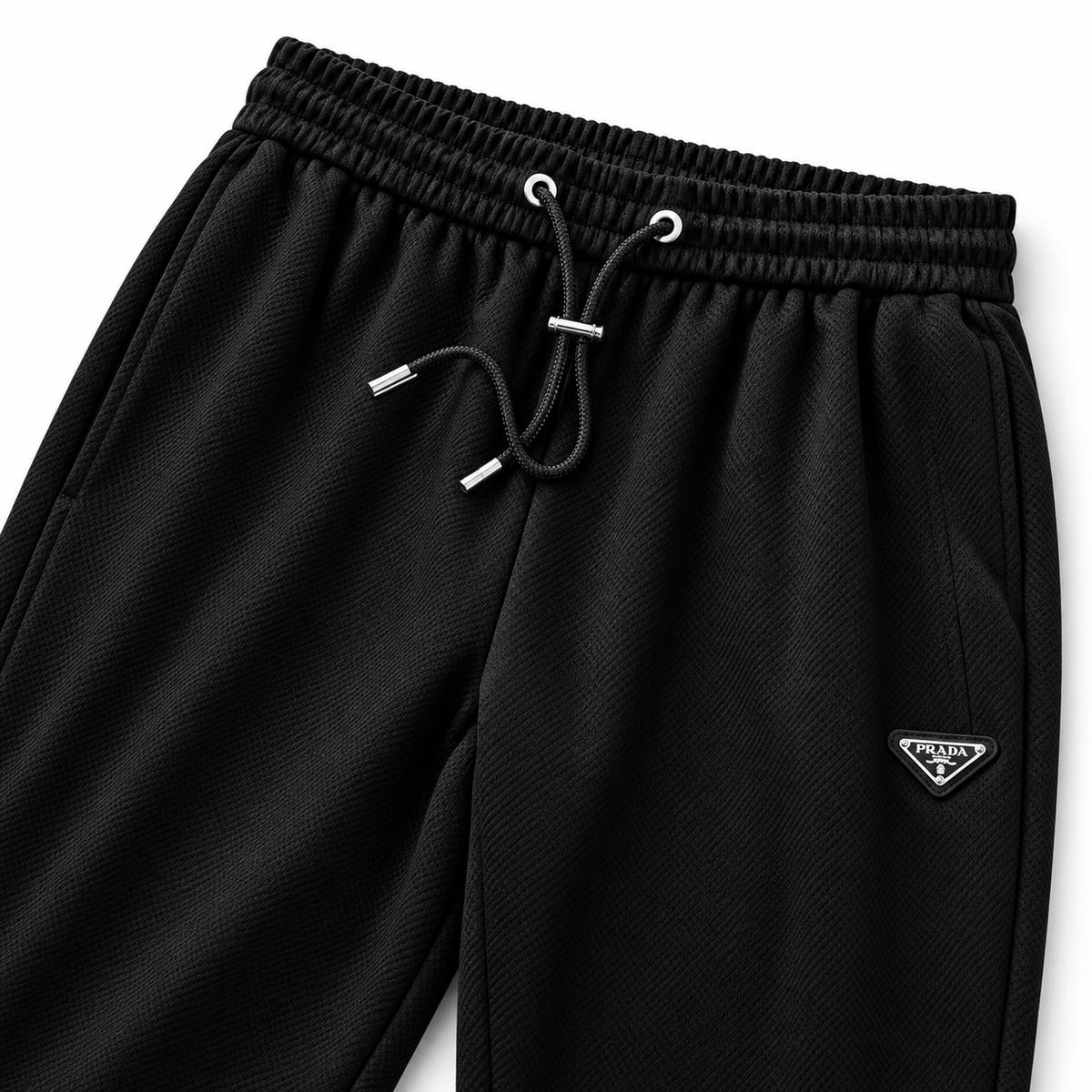 Calça Jogger Prada Preta com Logo Triangular - foto 3