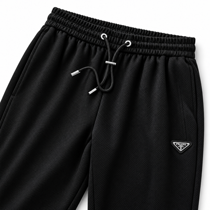 Calça Jogger Prada Preta com Logo Triangular - foto 3