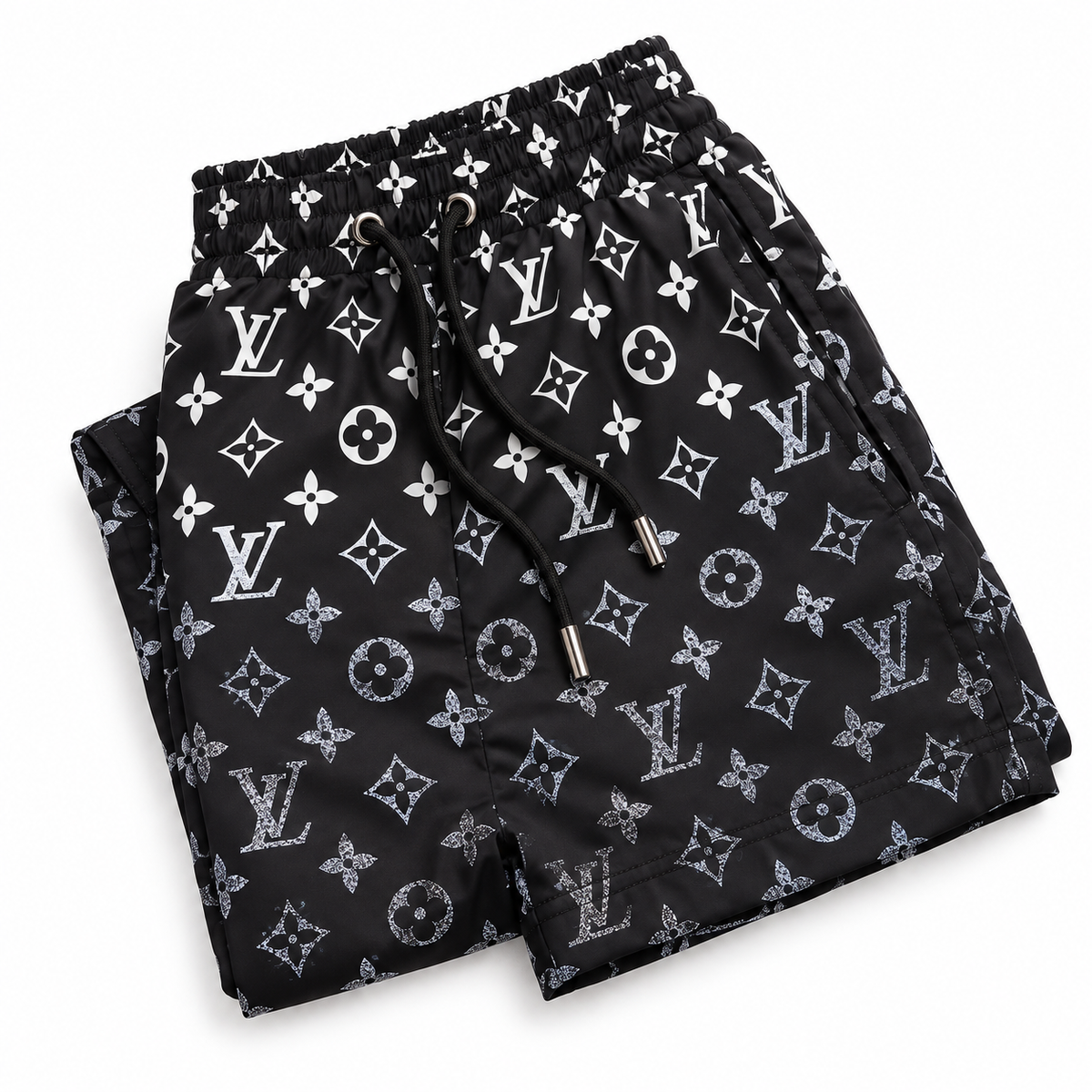 Bermuda Louis Vuitton Estampa Monogram - Preto / Branco - foto 3