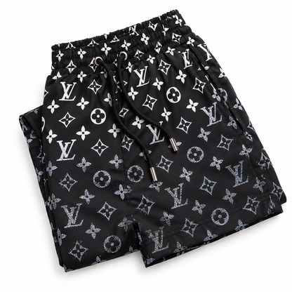 Bermuda Louis Vuitton Estampa Monogram - Preto / Branco - foto 3