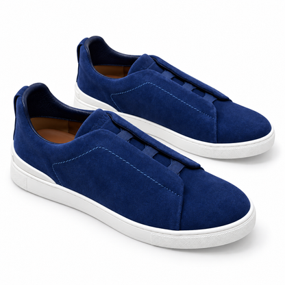 Tênis Zegna Triple Stitch - Azul Escuro - foto 1