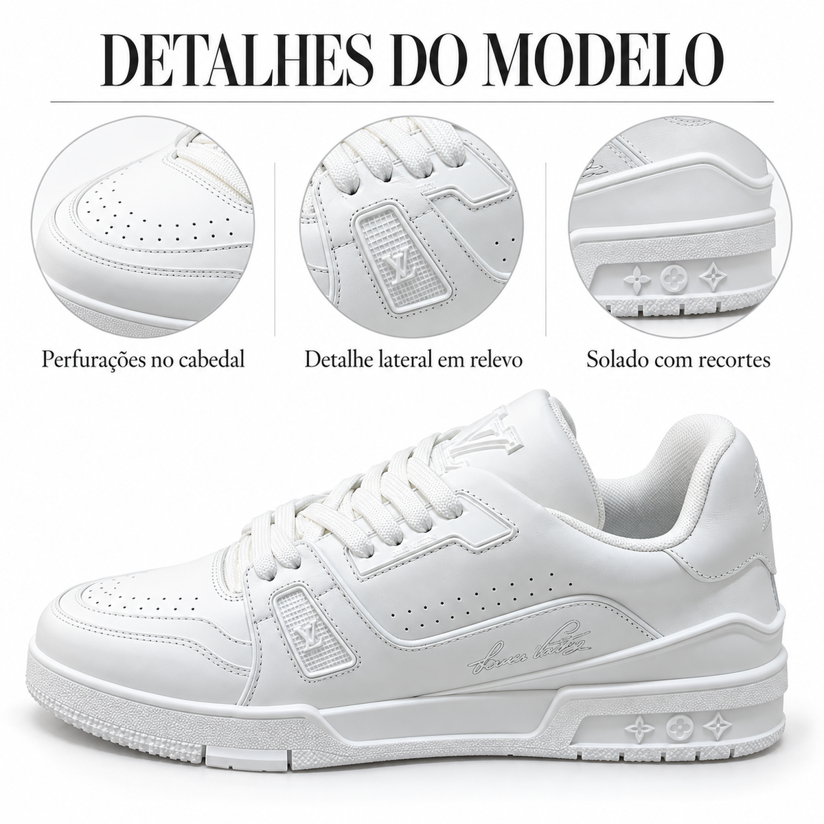 Tênis Louis Vuitton LV Trainer Branco - foto 4