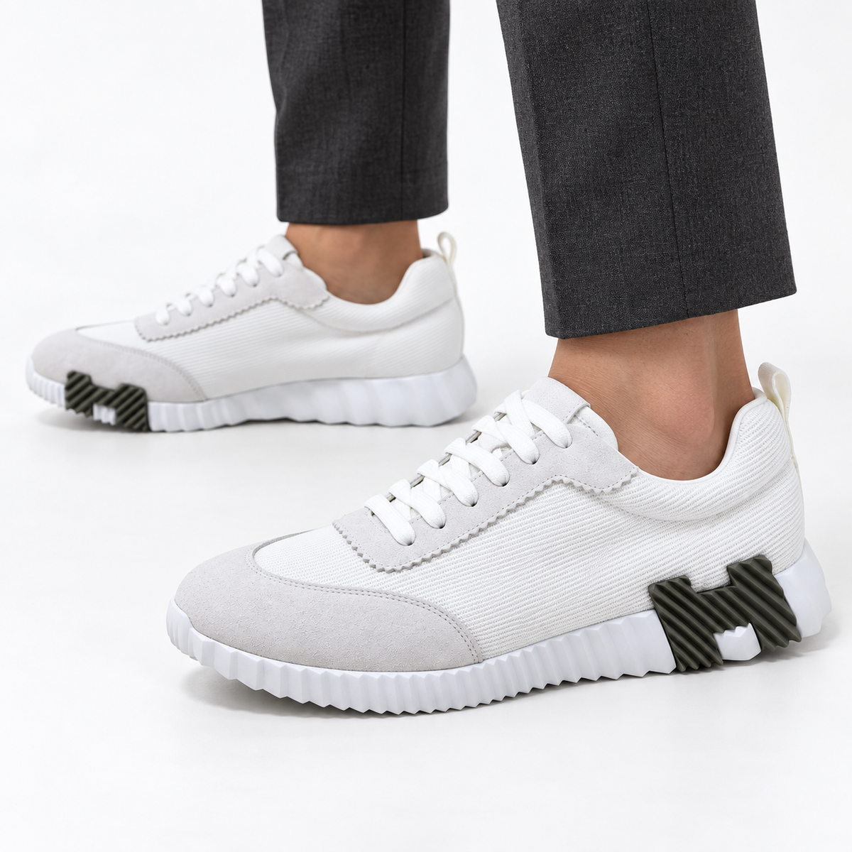 Tênis Hermès Bouncing - Branco - foto 2