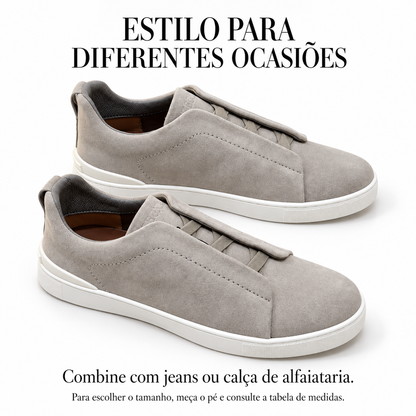 Tênis Zegna Triple Stitch - Cinza - foto 5
