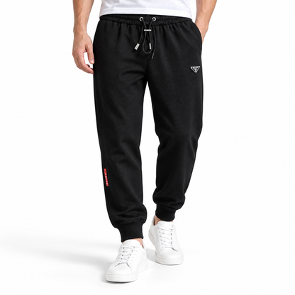 Calça Jogger Prada Preta com Logo Triangular - foto 5