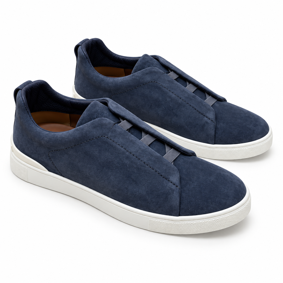 Tênis Zegna Triple Stitch - Azul Marinho - foto 1