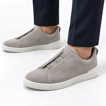Tênis Zegna Triple Stitch - Cinza - foto 2