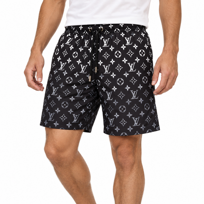 Bermuda Louis Vuitton Estampa Monogram - Preto / Branco - foto 4