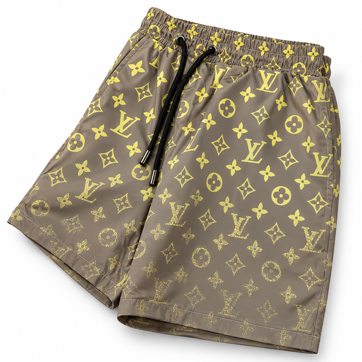 Bermuda Louis Vuitton Estampa Monogram - Marrom / Amarelo - foto 3
