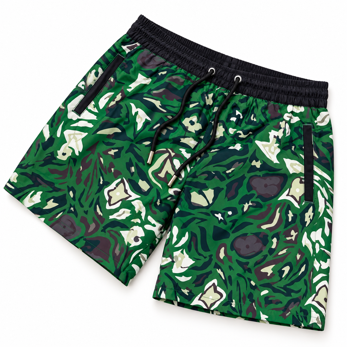 Bermuda Louis Vuitton Camuflada Verde com Flores Monogram - foto 2